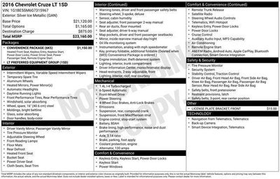 2016 Chevrolet Cruze LT
