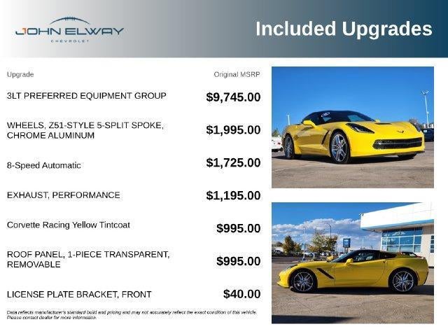2018 Chevrolet Corvette Stingray