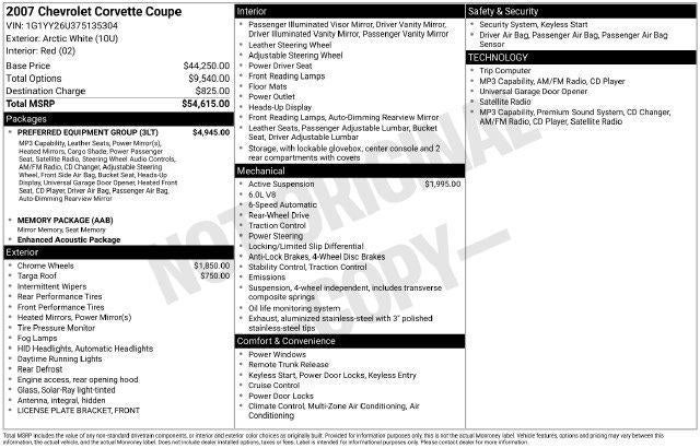2007 Chevrolet Corvette Base