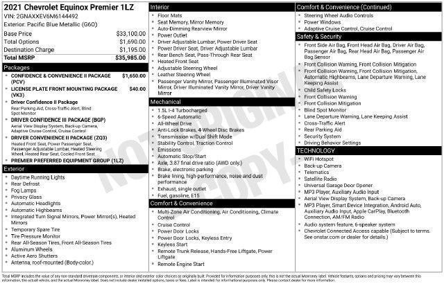 2021 Chevrolet Equinox Premier
