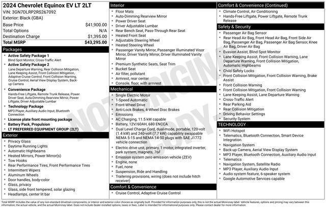 2024 Chevrolet Equinox EV LT