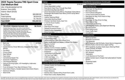 2025 Toyota Tacoma 4WD TRD Sport